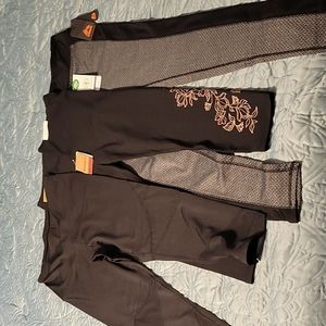 Set of 3 workout leggings Size M New with Tags
